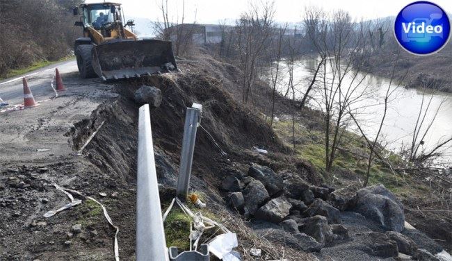 Ereğli Belediyesi, Bölücek Yolundaki Çökmeye Önlem Alıyor