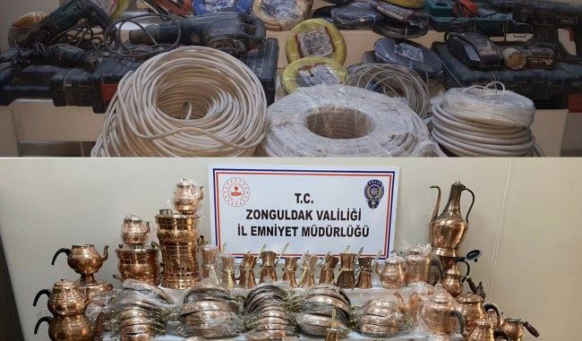 Zonguldak’ta kablo hırsızlarına operasyon