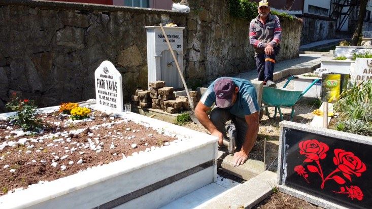 Kdz.Ereğli şehir mezarlığı bayram ziyaretlerine hazır