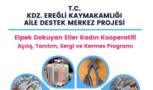 Kdz.Ereğli Elpek Dokuyan Eller Derneği kermes düzenleyecek