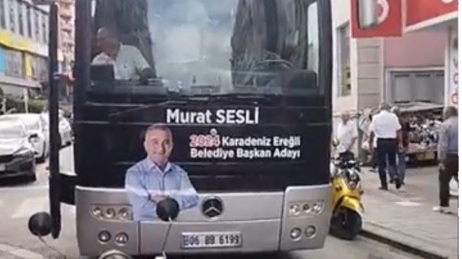 Murat Sesli seçim otobüsüyle sahaya indi