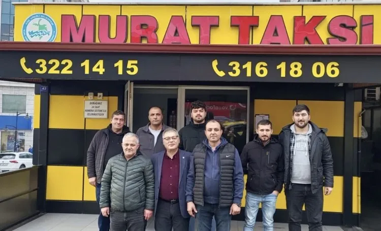 Dikmen taksici esnafıyla buluştu