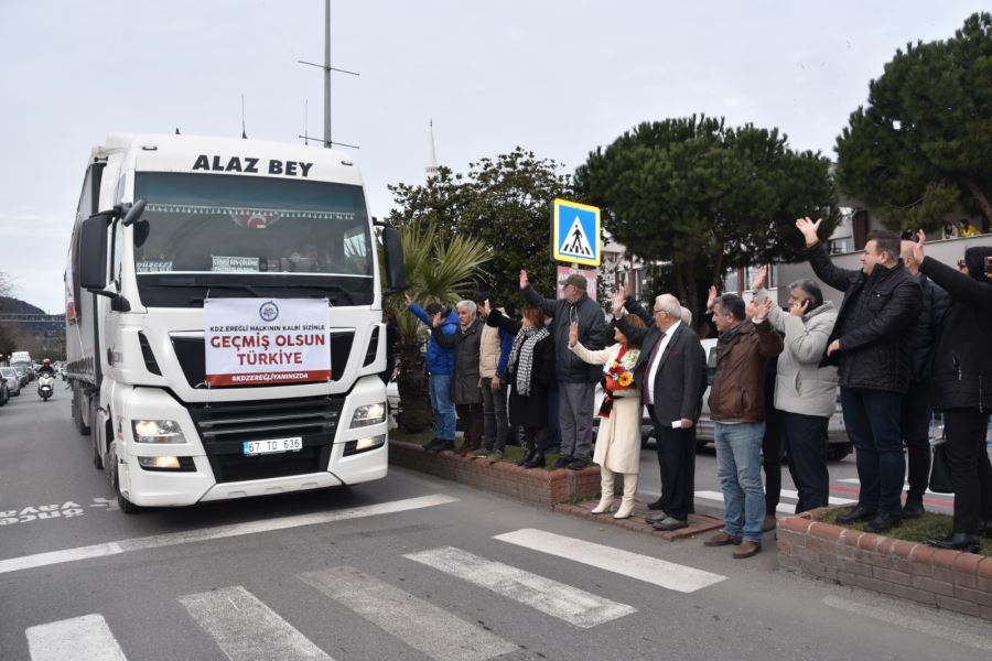 KDZ. EREĞLİ BELEDİYESİ’NİN 16. YARDIM TIRI YOLA ÇIKTI