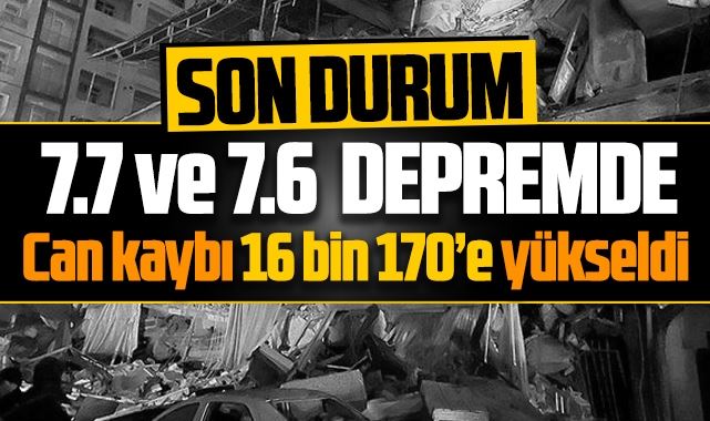 DEPREMDE CAN KAYBI 16 BİN 170