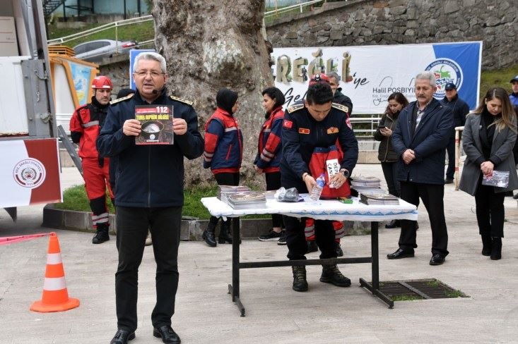 Kdz.Ereğli Belediyesinden deprem tatbikatı