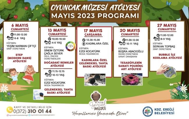 Oyuncak Müzesi mayıs ayı atölye programı belli oldu