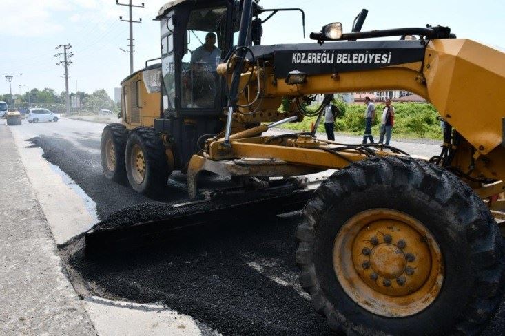 Kdz.Ereğli Belediyesi adım adım yolları asfaltlıyor