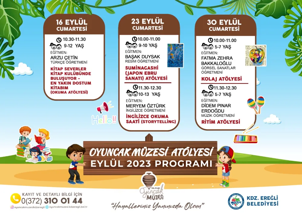 OYUNCAK MÜZESİ EYLÜL AYI ATÖLYE PROGRAMI