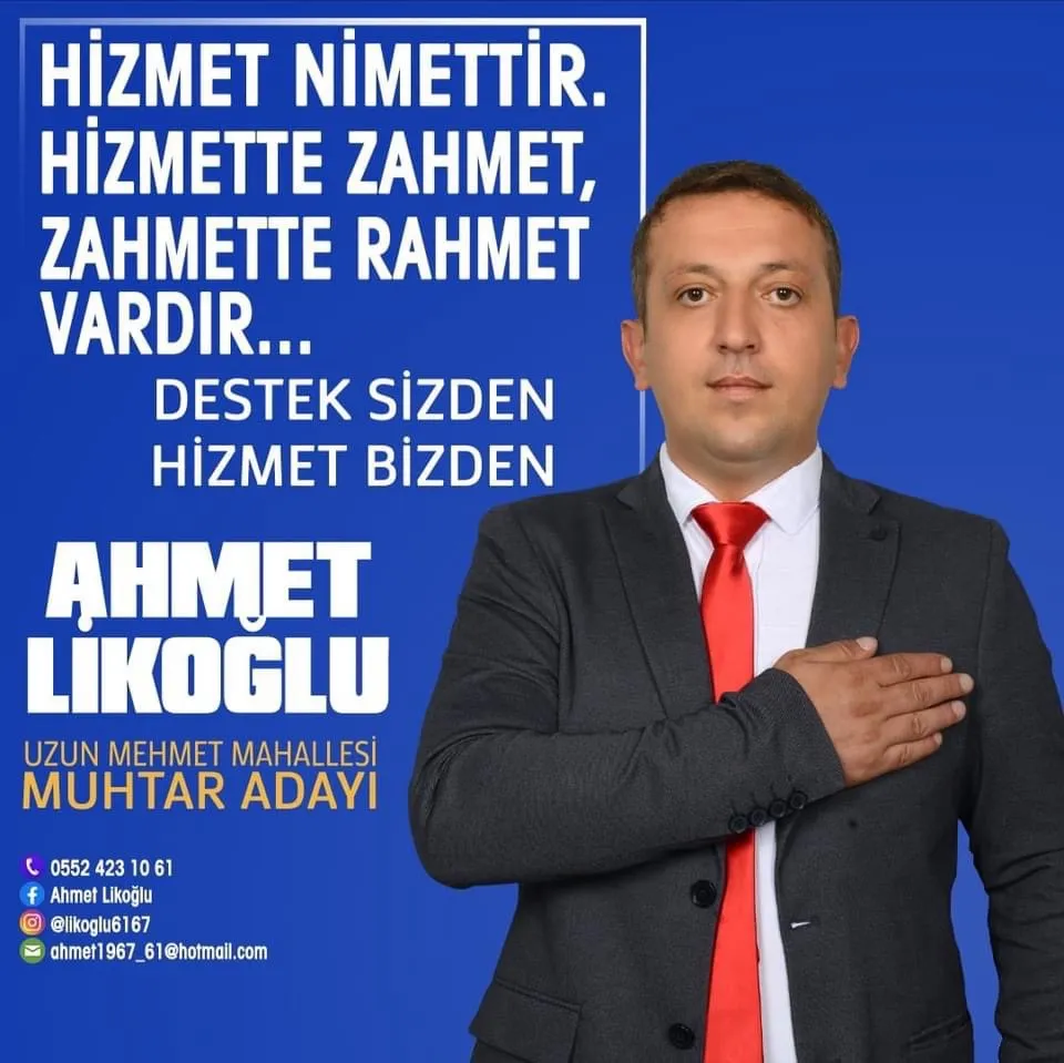 Muhtar Adayı, Mahalle İçin Yenilikçi Projeler Sunuyor.