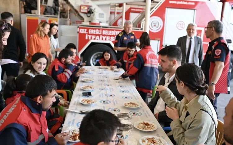 Kdz.Ereğli’deki özel çocuklar itfaiyeci oldular