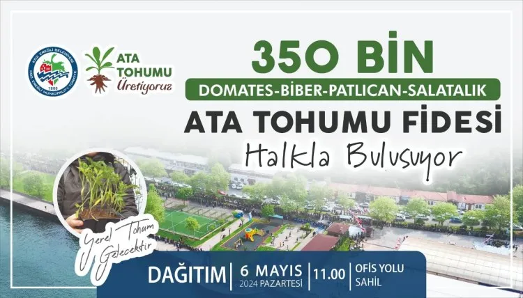 Kdz.Ereğli Belediyesi 350 bin ata tohumu dağıtacak