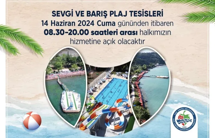 Sevgi ve Barış Plajları açılıyor